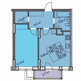 43 м², 2-комнатная квартира 5 400 000 ₽ - изображение 94