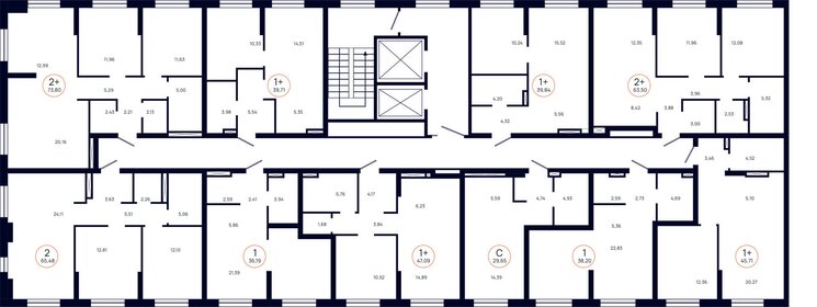 62,8 м², 3-комнатная квартира 6 950 000 ₽ - изображение 26