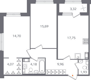 70,4 м², 2-комнатная квартира 19 482 400 ₽ - изображение 15