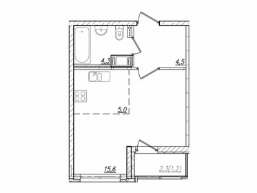 Квартира 31,2 м², 1-комнатная - изображение 1