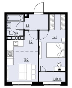 38,5 м², 2-комнатная квартира 4 851 000 ₽ - изображение 10