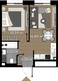 34 м², 2-комнатные апартаменты 14 500 000 ₽ - изображение 102