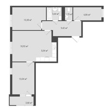 Квартира 75,8 м², 3-комнатная - изображение 2