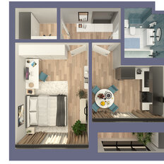 Квартира 38,3 м², 1-комнатная - изображение 4