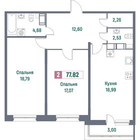 77,8 м², 2-комнатная квартира 12 988 158 ₽ - изображение 13