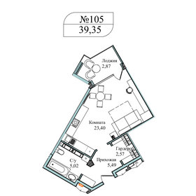 52 м², 1-комнатная квартира 11 940 000 ₽ - изображение 88