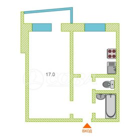 Квартира 36 м², 1-комнатная - изображение 1