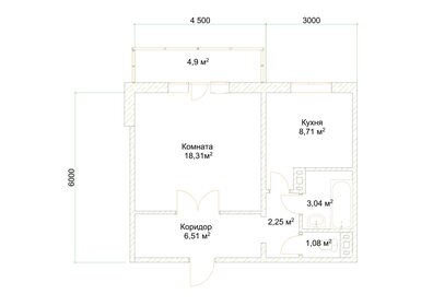 43,5 м², 2-комнатная квартира 2 500 000 ₽ - изображение 58