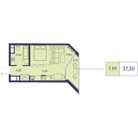 37,7 м², 1-комнатная квартира 12 321 360 ₽ - изображение 42