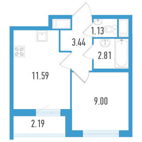 29 м², 1-комнатная квартира 6 500 000 ₽ - изображение 84