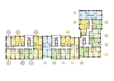 44 м², 1-комнатная квартира 6 162 500 ₽ - изображение 2