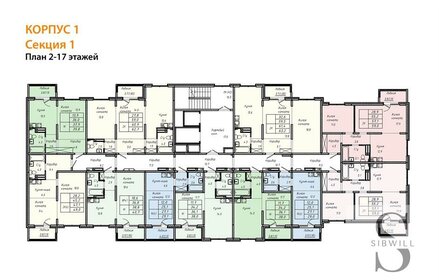 63,4 м², 2-комнатная квартира 5 850 000 ₽ - изображение 76