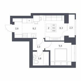 55 м², 3-комнатная квартира 5 990 000 ₽ - изображение 114