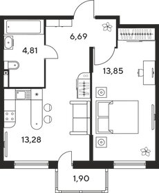 50 м², 1-комнатная квартира 5 600 000 ₽ - изображение 39