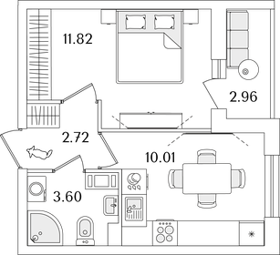 29 м², 1-комнатная квартира 4 150 000 ₽ - изображение 83
