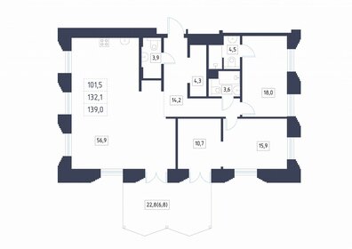 300 м², 7-комнатная квартира 85 500 000 ₽ - изображение 112