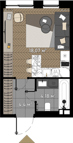 Снять однокомнатную квартиру в небоскребе на улице Ленинградский проспект в Москве - изображение 22