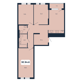 86,7 м², 3-комнатная квартира 9 103 500 ₽ - изображение 31