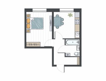 Квартира 32,8 м², 1-комнатная - изображение 1