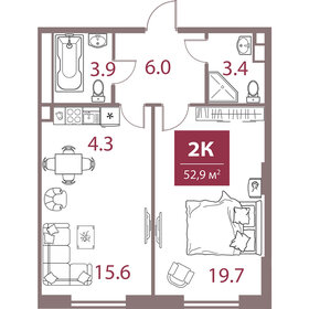 62,6 м², 2-комнатная квартира 33 900 000 ₽ - изображение 129