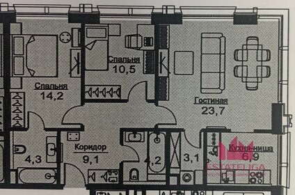 Квартира 76 м², 2-комнатные - изображение 1