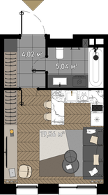 28,6 м², апартаменты-студия 16 097 235 ₽ - изображение 67