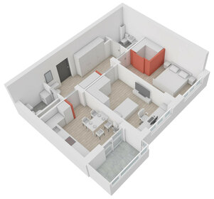 61,6 м², 2-комнатная квартира 7 574 336 ₽ - изображение 70