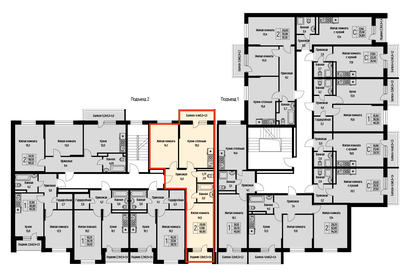 52 м², 2-комнатная квартира 6 900 000 ₽ - изображение 12