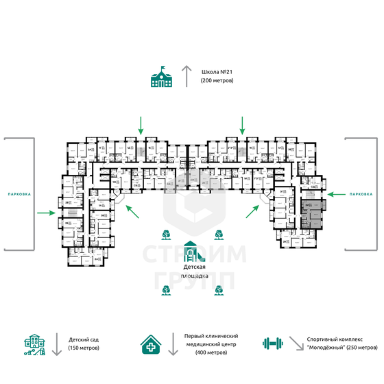 59,5 м², 4-комнатная квартира 3 850 000 ₽ - изображение 112