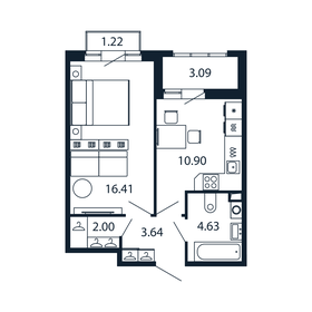 36,7 м², 1-комнатная квартира 6 599 999 ₽ - изображение 122