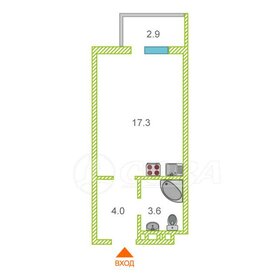 30,5 м², 1-комнатная квартира 12 500 000 ₽ - изображение 45