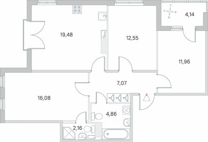 78 м², 3-комнатная квартира 15 477 500 ₽ - изображение 9