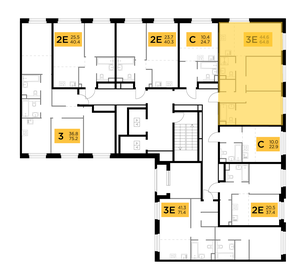 63,9 м², 2-комнатная квартира 12 300 000 ₽ - изображение 93