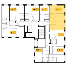 Квартира 64,8 м², 3-комнатная - изображение 2