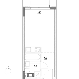 22,1 м², апартаменты-студия 4 795 700 ₽ - изображение 65