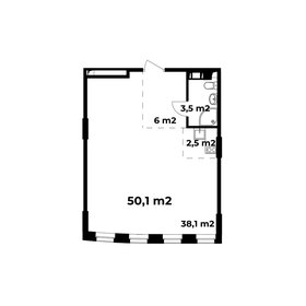 50,1 м², 1-комнатные апартаменты 9 994 950 ₽ - изображение 15