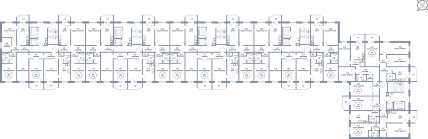 71,3 м², 2-комнатная квартира 7 000 000 ₽ - изображение 8