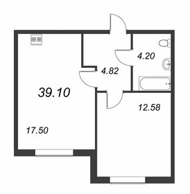 Квартира 39 м², 1-комнатная - изображение 1