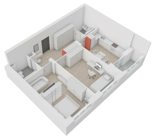 59 м², 3-комнатная квартира 3 850 000 ₽ - изображение 93