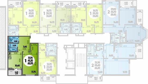 50 м², 1-комнатная квартира 5 600 000 ₽ - изображение 83