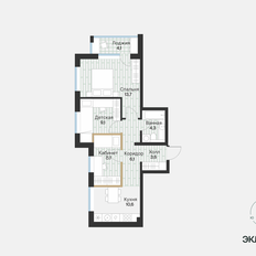 Квартира 57,2 м², 2-комнатная - изображение 5