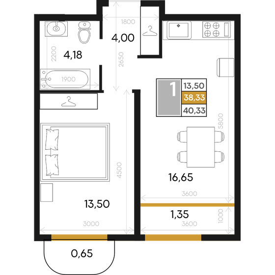 42 м², 2-комнатная квартира 7 450 000 ₽ - изображение 67