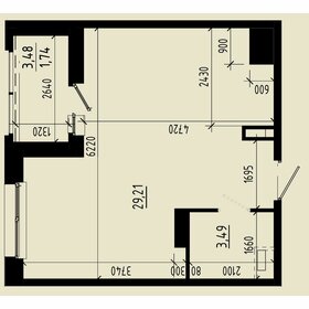 29,8 м², 1-комнатная квартира 6 317 267 ₽ - изображение 18