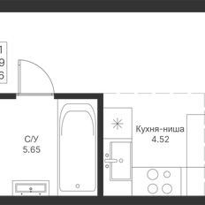 Квартира 34,2 м², студия - изображение 3