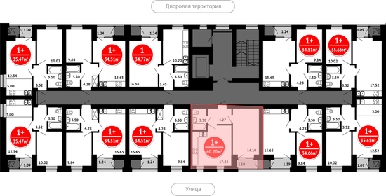 Квартира 40,2 м², 1-комнатная - изображение 2