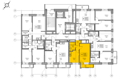 34,5 м², 2-комнатная квартира 6 500 000 ₽ - изображение 2