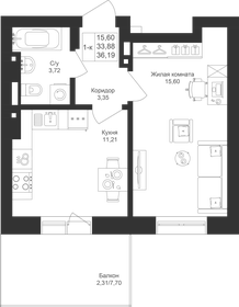 36,2 м², 1-комнатная квартира 6 874 200 ₽ - изображение 78