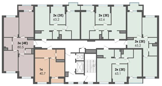 41 м², 2-комнатная квартира 3 399 000 ₽ - изображение 77