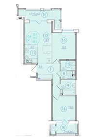 66 м², 3-комнатная квартира 11 220 000 ₽ - изображение 3