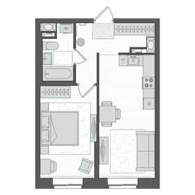 40,8 м², 1-комнатная квартира 6 400 000 ₽ - изображение 88